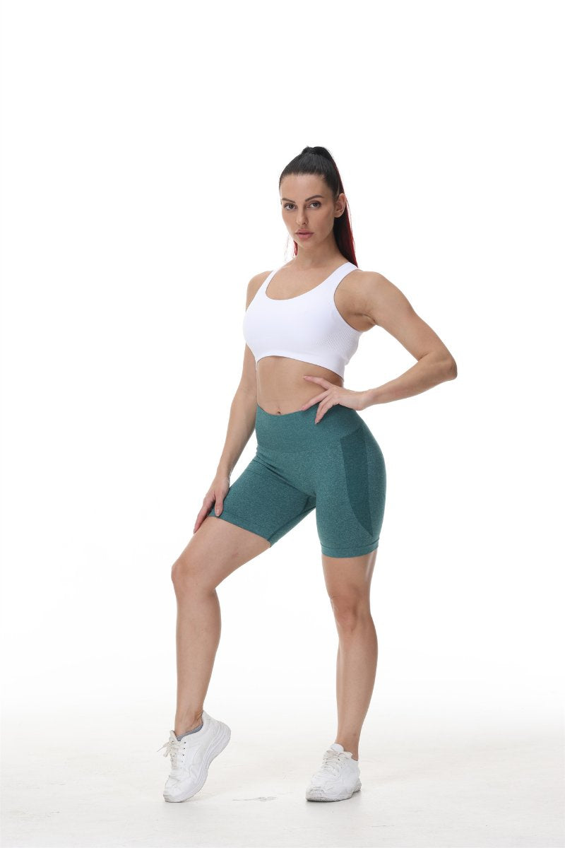 Womens Butt Lift Yoga Spandex Nylon Shorts B5228 print logo 42