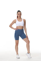 Womens Butt Lift Yoga Spandex Nylon Shorts B5228 print logo 35