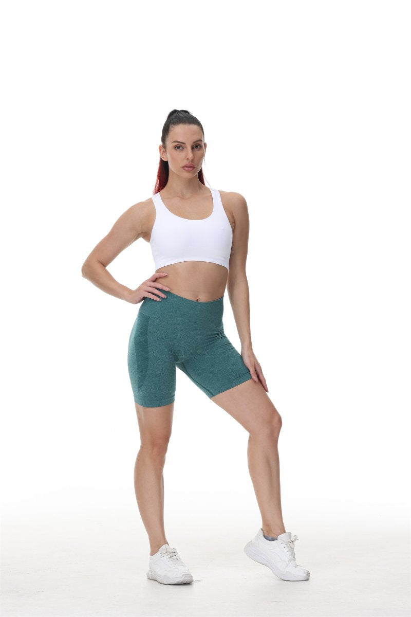 Womens Butt Lift Yoga Spandex Nylon Shorts B5228 print logo 43