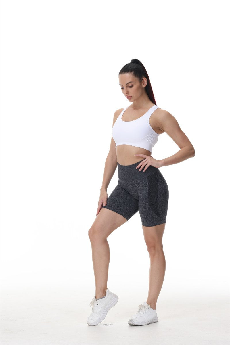 Womens Butt Lift Yoga Spandex Nylon Shorts B5228 print logo 47