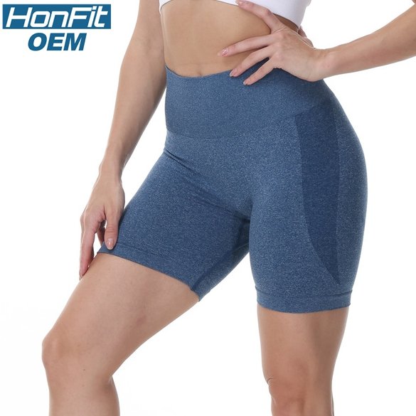 Womens Butt Lift Yoga Spandex Nylon Shorts B5228 print logo 23