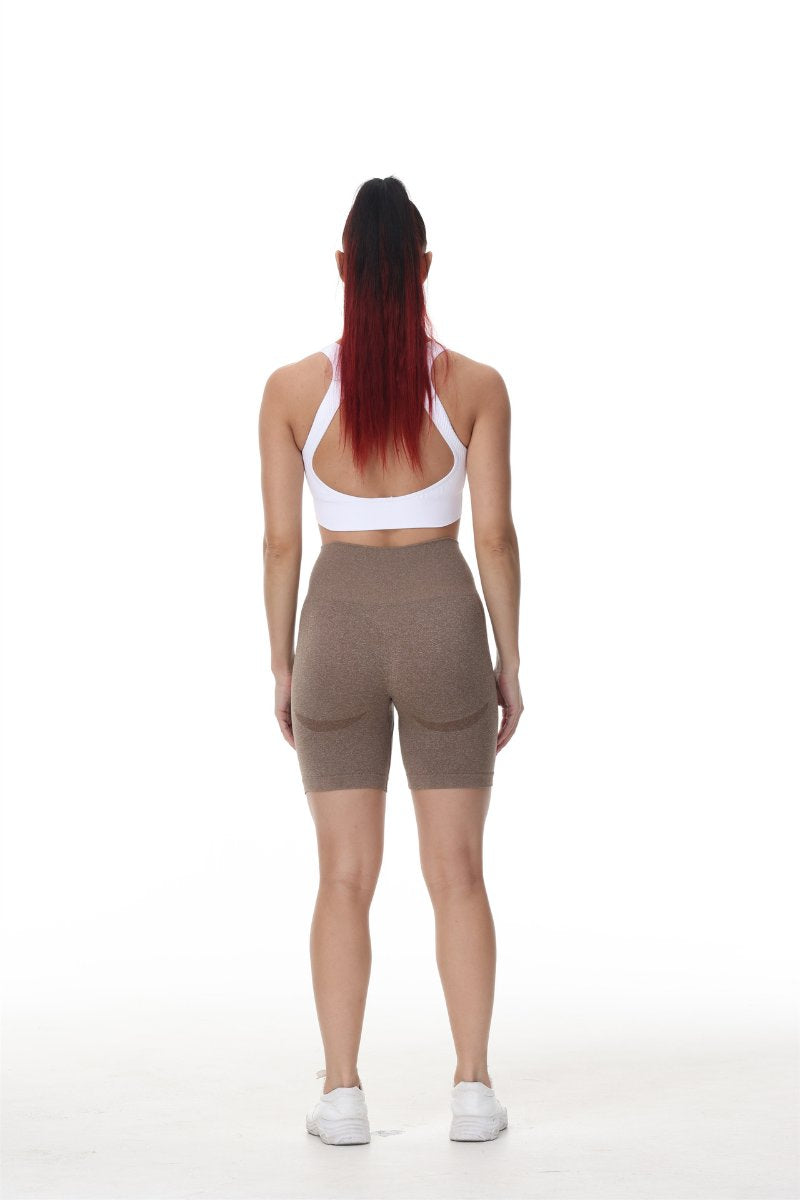Womens Butt Lift Yoga Spandex Nylon Shorts B5228 print logo 27
