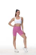 Womens Butt Lift Yoga Spandex Nylon Shorts B5228 print logo 51