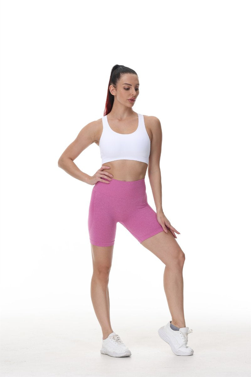 Womens Butt Lift Yoga Spandex Nylon Shorts B5228 print logo 51