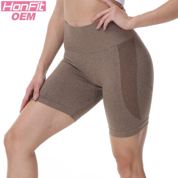 Womens Butt Lift Yoga Spandex Nylon Shorts B5228 print logo 24