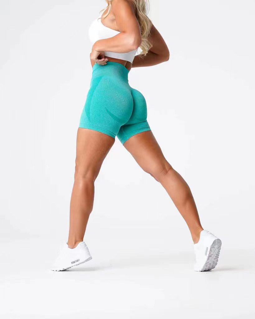 Womens Butt Lift Yoga Spandex Nylon Shorts B5228 print logo 56
