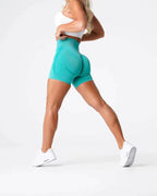 Womens Butt Lift Yoga Spandex Nylon Shorts B5228 print logo 56