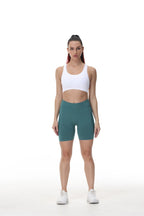Womens Butt Lift Yoga Spandex Nylon Shorts B5228 print logo 44