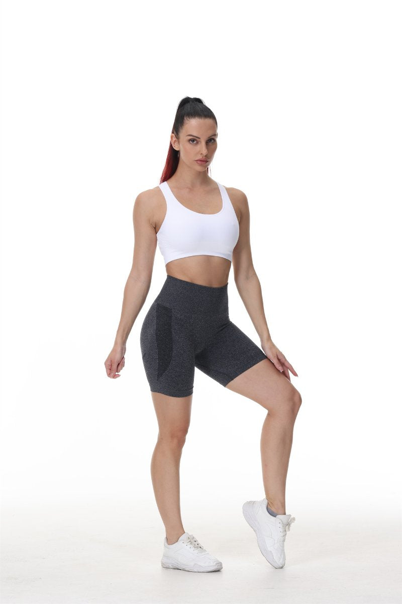 Womens Butt Lift Yoga Spandex Nylon Shorts B5228 print logo 48