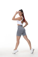 Womens Butt Lift Yoga Spandex Nylon Shorts B5228 print logo 40