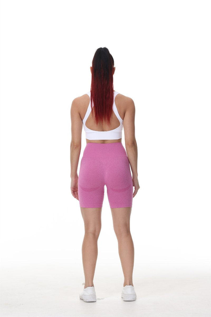 Womens Butt Lift Yoga Spandex Nylon Shorts B5228 print logo 52