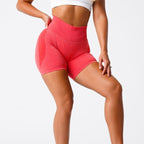 Womens Butt Lift Yoga Spandex Nylon Shorts B5228 print logo 16