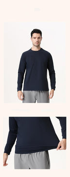 Mens Gym Fitness 100%Polyester long sleeve shirt B668 print logo 24