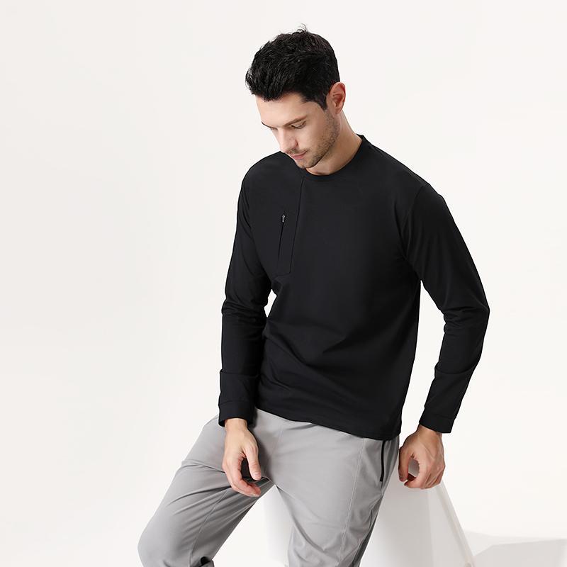 Mens Gym Fitness 100%Polyester long sleeve shirt B668 print logo 9