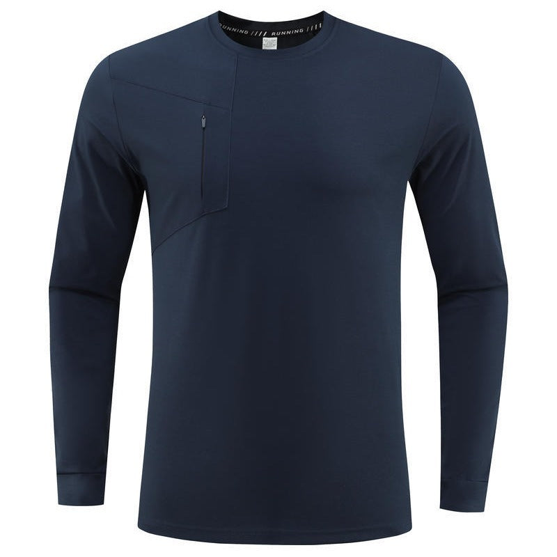 Mens Gym Fitness 100%Polyester long sleeve shirt B668 print logo 10