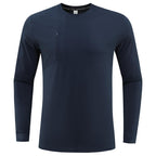 Mens Gym Fitness 100%Polyester long sleeve shirt B668 print logo 10