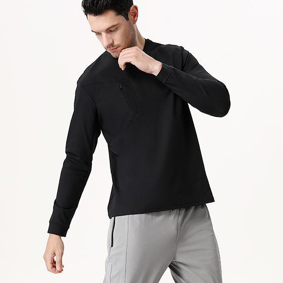 Mens Gym Fitness 100%Polyester long sleeve shirt B668 print logo 15