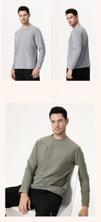 Mens Gym Fitness 100%Polyester long sleeve shirt B668 print logo 26