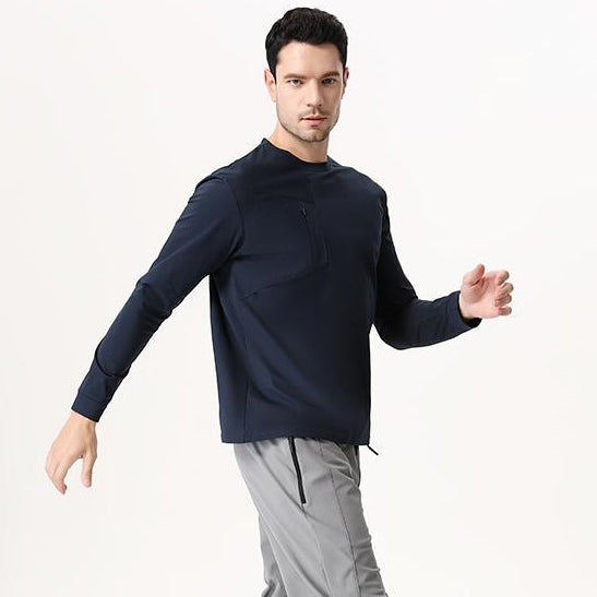 Mens Gym Fitness 100%Polyester long sleeve shirt B668 print logo 20