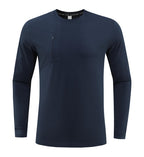 Mens Gym Fitness 100%Polyester long sleeve shirt B668 print logo 12