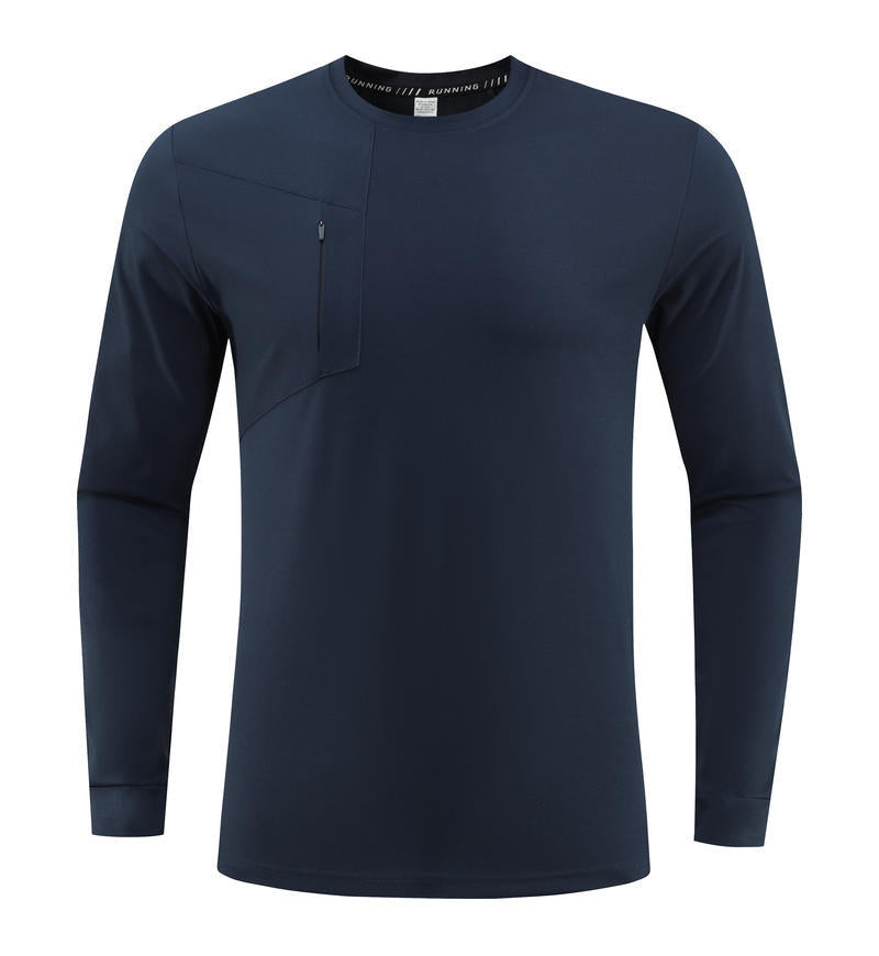 Mens Gym Fitness 100%Polyester long sleeve shirt B668 print logo 12