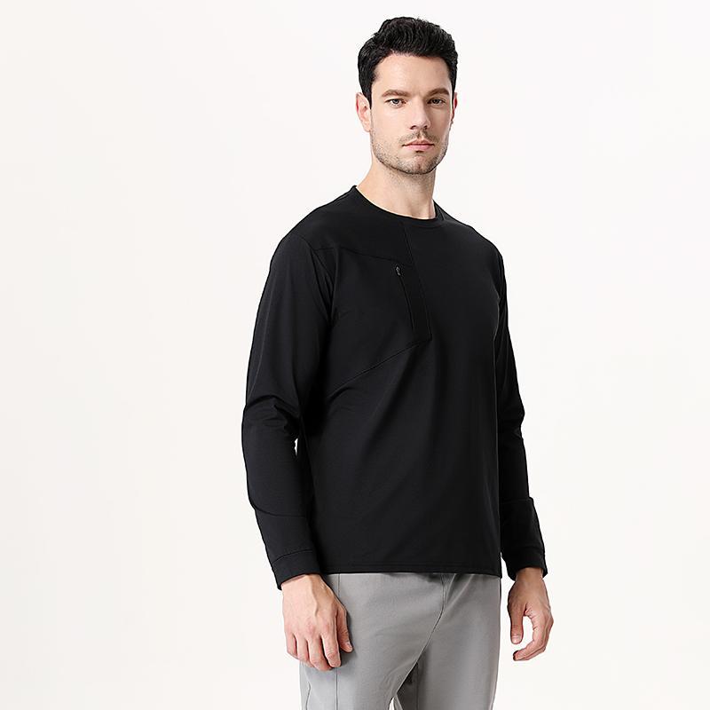Mens Gym Fitness 100%Polyester long sleeve shirt B668 print logo 8
