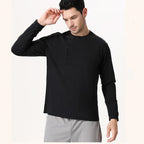 Mens Gym Fitness 100%Polyester long sleeve shirt B668 print logo 16