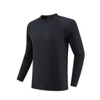 Mens Workout Fitness 90%Polyester   10%Spandex Quarter zip shirt B669 print logo 7