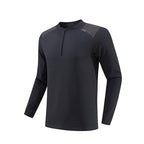 Mens Gym Sportswear 95%Polyester   5%Spandex Quarter zip shirt B670 print logo 13