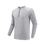 Mens Gym Sportswear 95%Polyester   5%Spandex Quarter zip shirt B670 print logo 10
