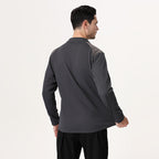 Mens Gym Sportswear 95%Polyester   5%Spandex Quarter zip shirt B670 print logo 2