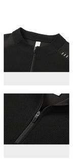 Mens Gym Sportswear 95%Polyester   5%Spandex Quarter zip shirt B670 print logo 23