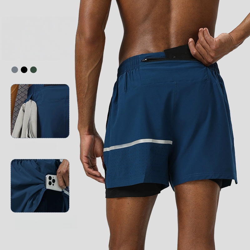 Mens Fitness 92%Polyester 8%Spandex Shorts B81