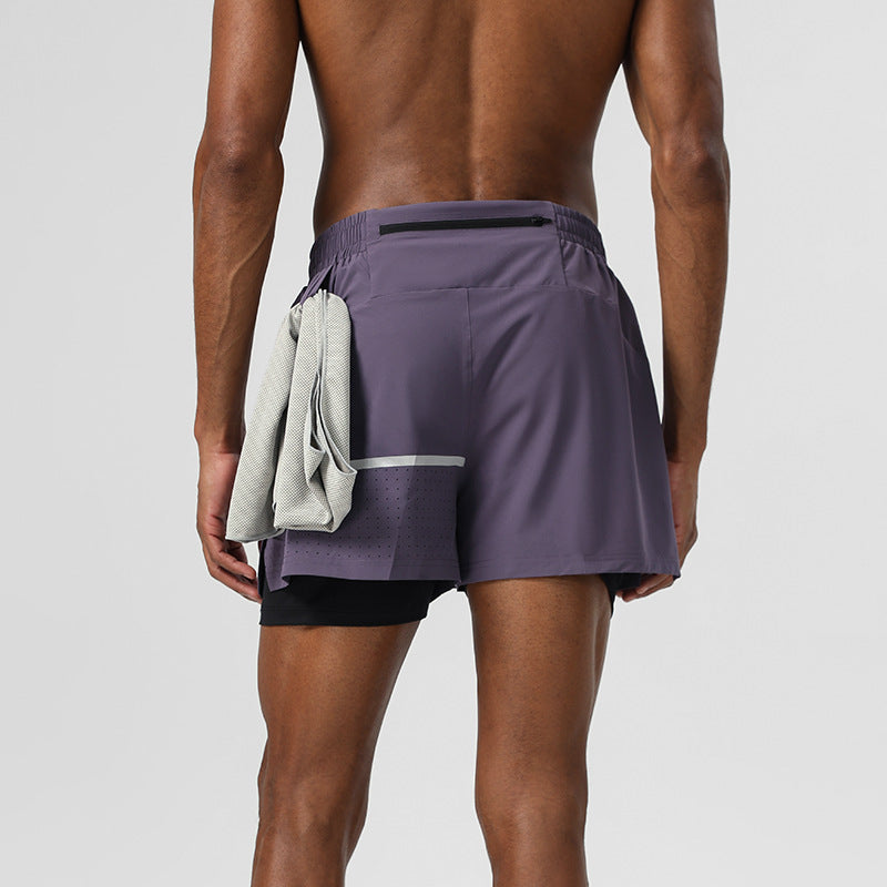 Mens Fitness 92%Polyester 8%Spandex Shorts B81