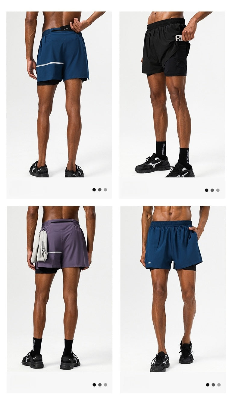 Mens Fitness 92%Polyester 8%Spandex Shorts B81