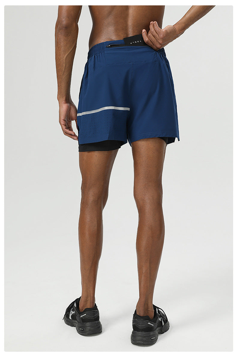 Mens Fitness 92%Polyester 8%Spandex Shorts B81