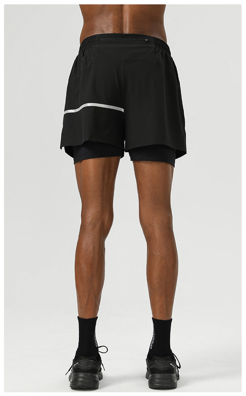 Mens Fitness 92%Polyester 8%Spandex Shorts B81