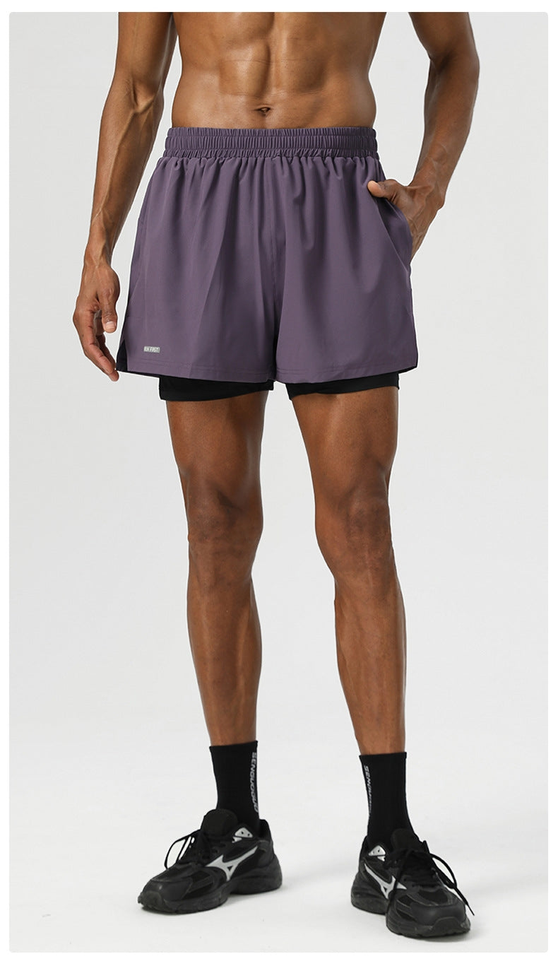 Mens Fitness 92%Polyester 8%Spandex Shorts B81
