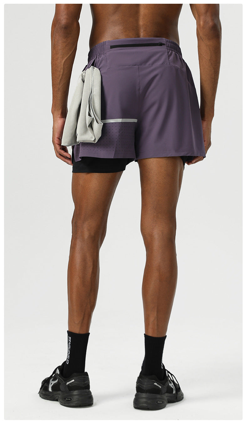 Mens Fitness 92%Polyester 8%Spandex Shorts B81