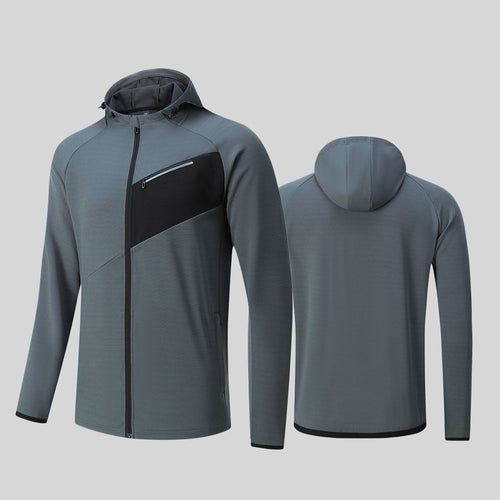 Mens Casual Fitness 100%Polyester Jacket B92 print logo 2