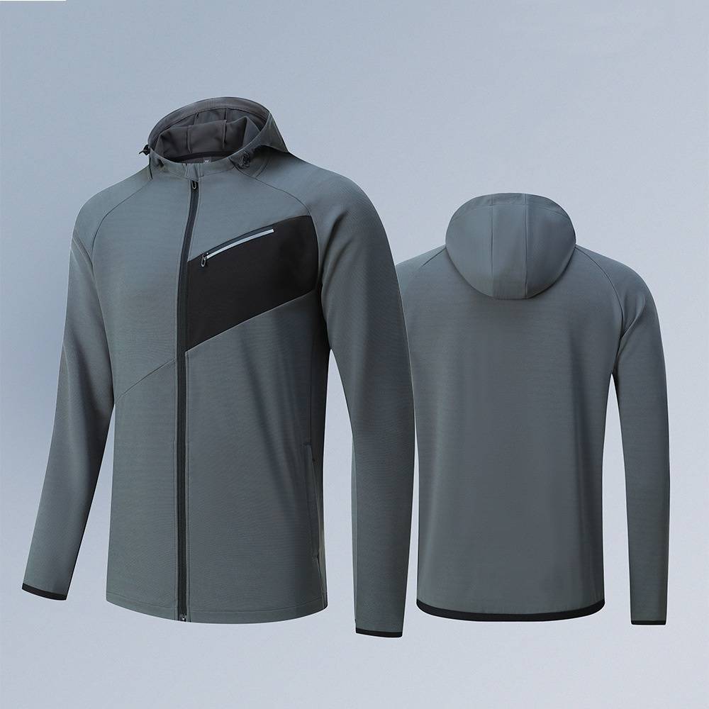 Mens Casual Fitness 100%Polyester Jacket B92 print logo 6