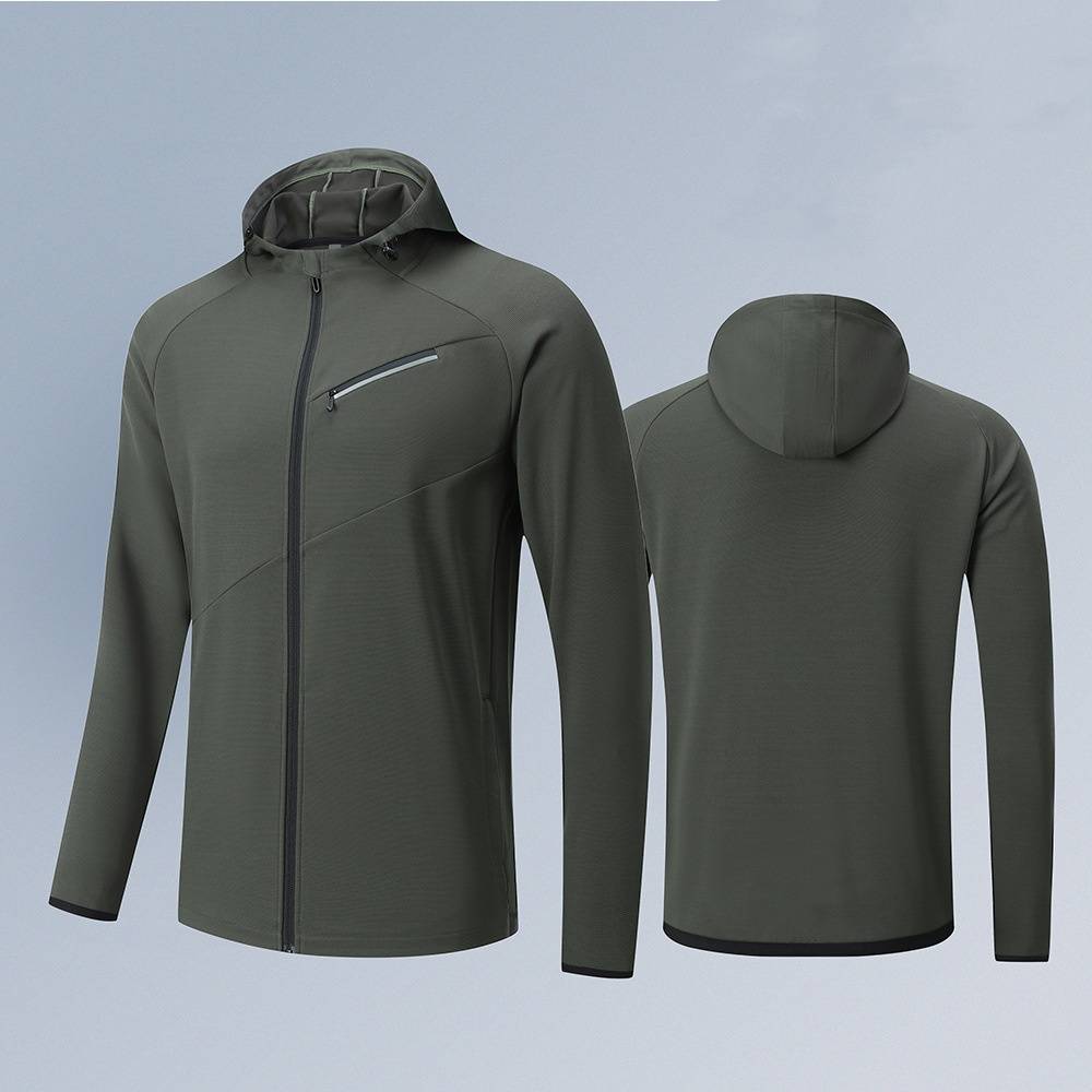 Mens Casual Fitness 100%Polyester Jacket B92 print logo 3