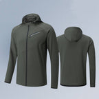 Mens Casual Fitness 100%Polyester Jacket B92 print logo 7