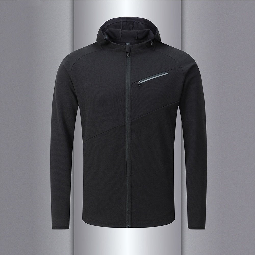Mens Casual Fitness 100%Polyester Jacket B92 print logo 8