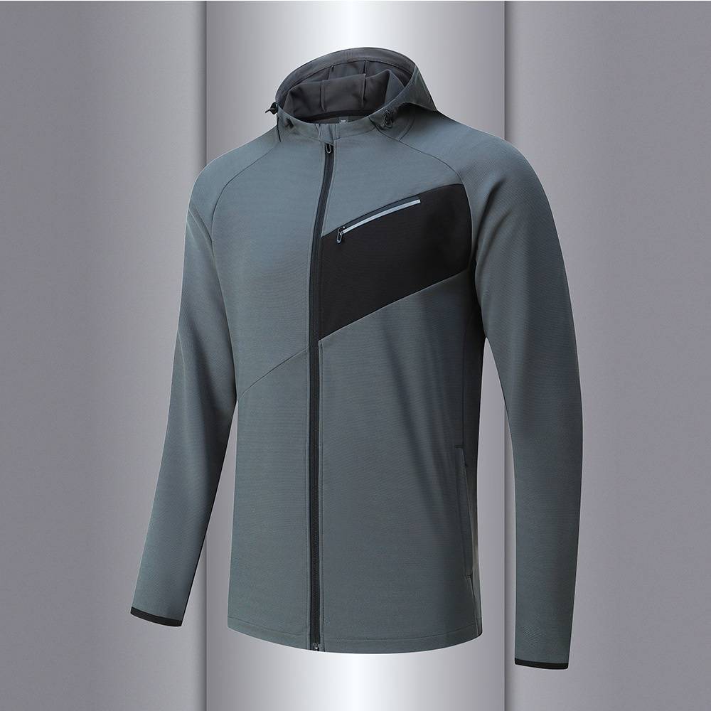 Mens Casual Fitness 100%Polyester Jacket B92 print logo 24