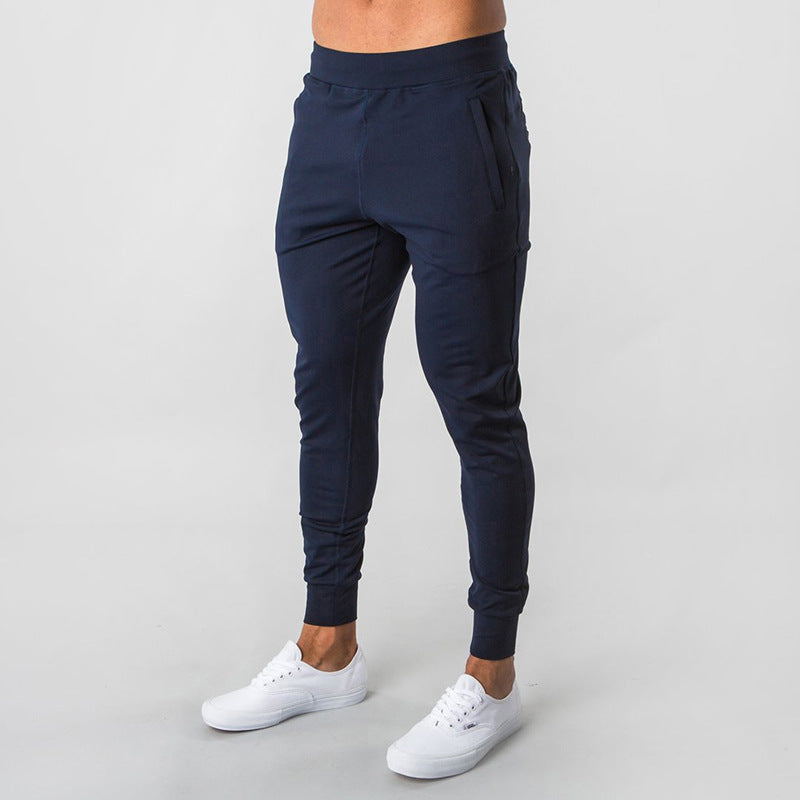 Mens Gym Training 70% cotton 30% polyester Pants BF-39 print logo 11