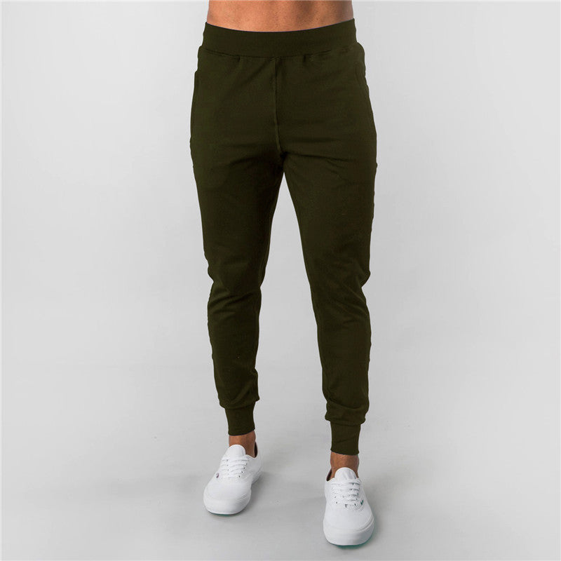 Mens Gym Training 70% cotton 30% polyester Pants BF-39 print logo 23