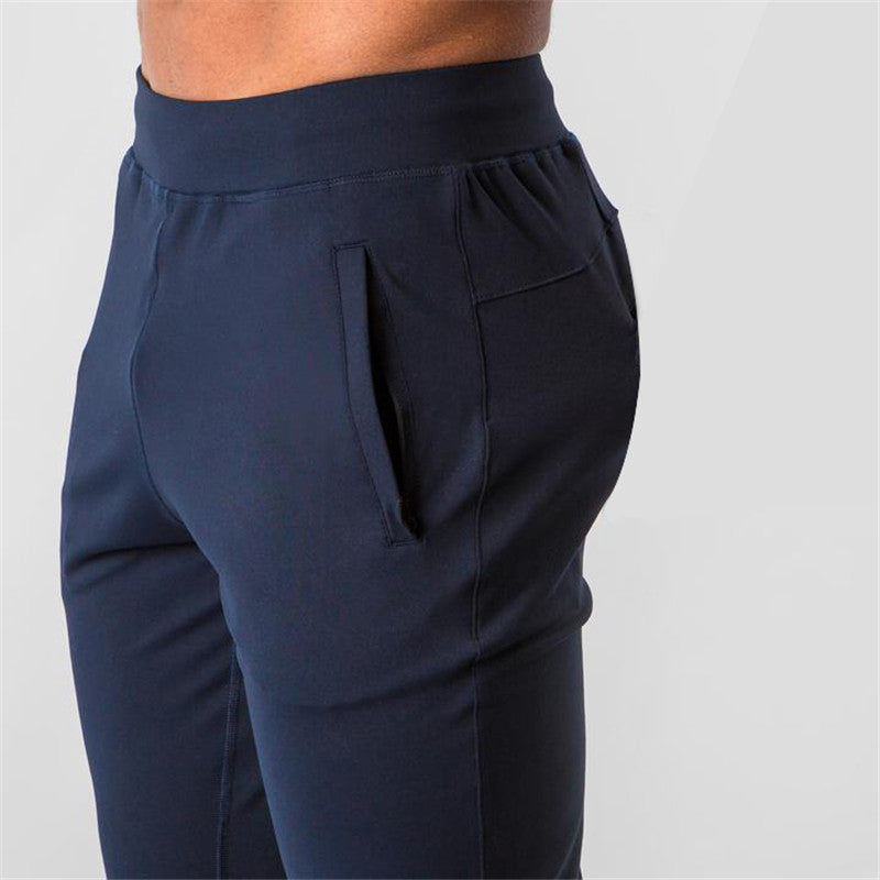 Mens Gym Training 70% cotton 30% polyester Pants BF-39 print logo 16