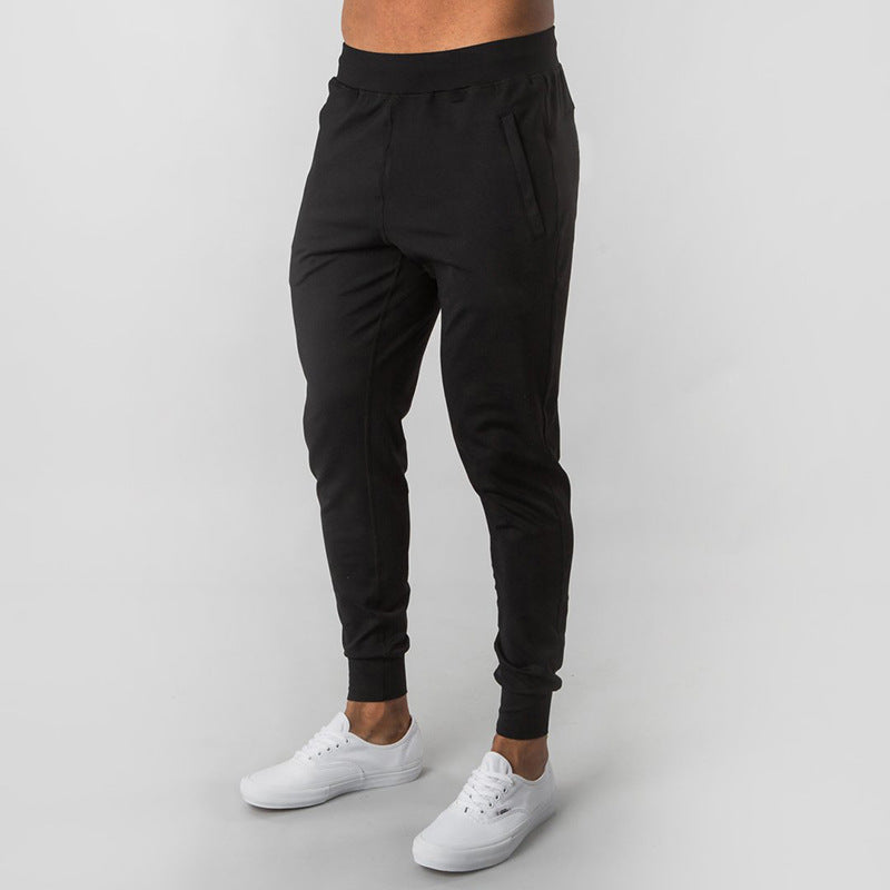 Mens Gym Training 70% cotton 30% polyester Pants BF-39 print logo 8