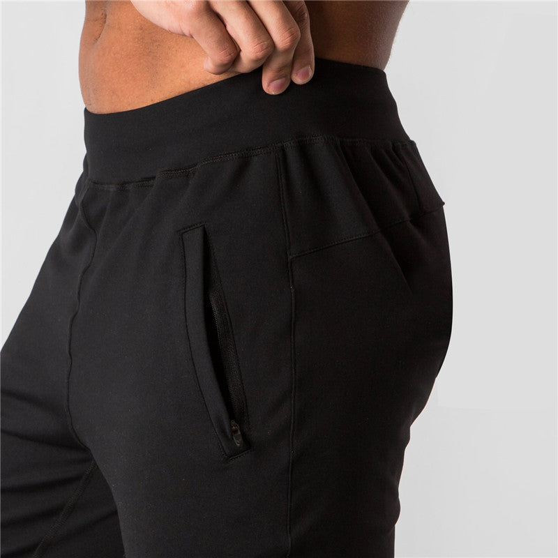 Mens Gym Training 70% cotton 30% polyester Pants BF-39 print logo 20